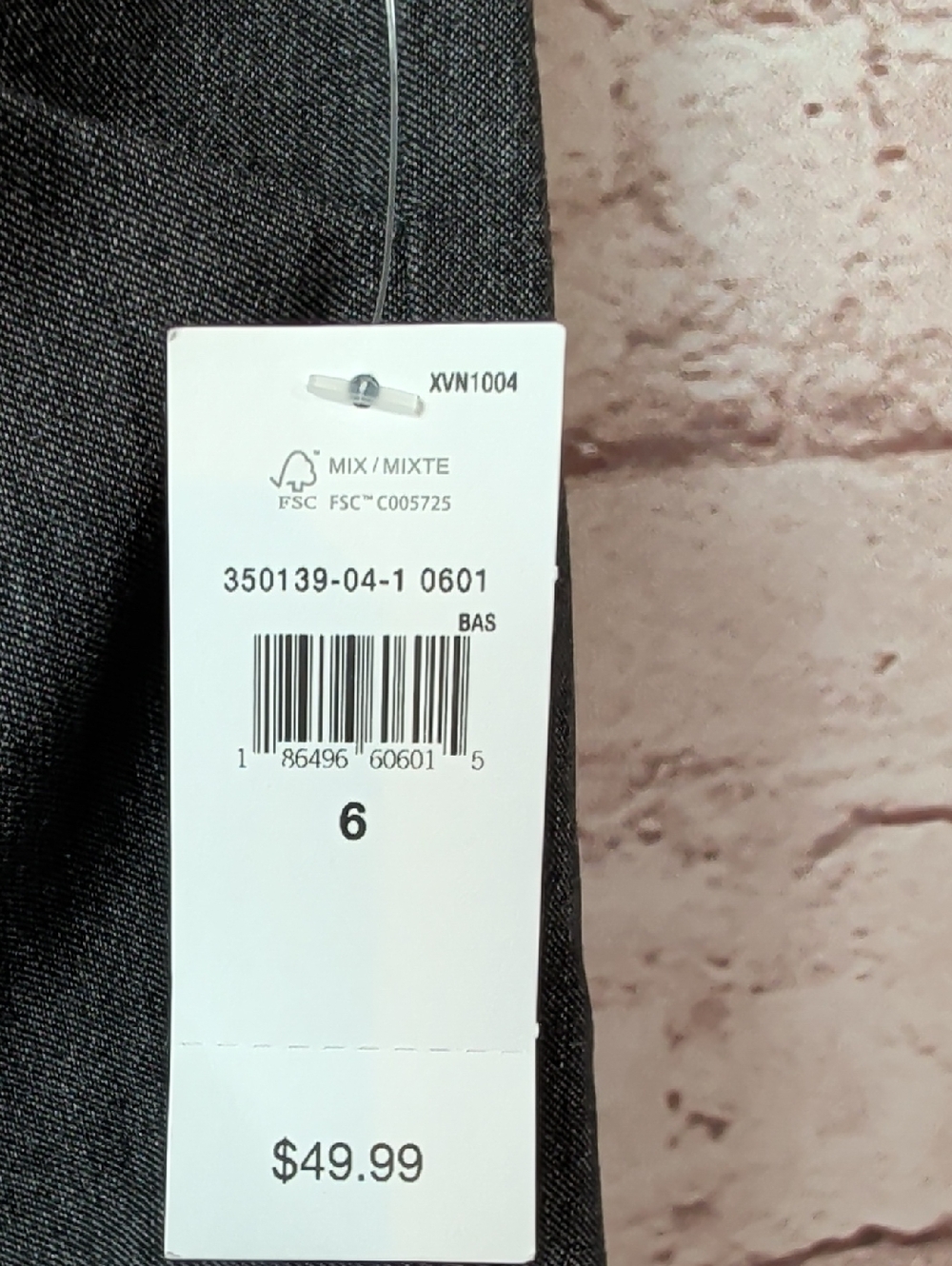 GAP Women's Skinny Ankle Mid rise Charcoal Dress Pants Size 6 Nwt - Picture 4 of 9